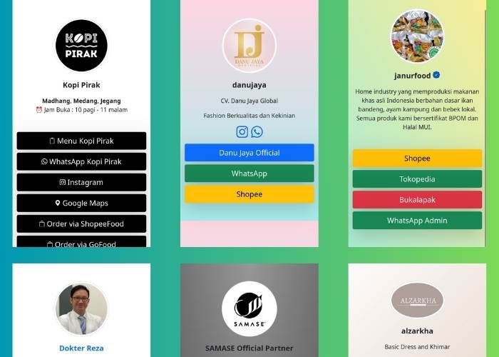 Bio Link Custom Unik